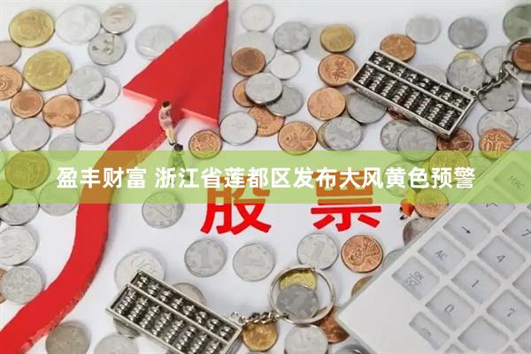 盈丰财富 浙江省莲都区发布大风黄色预警
