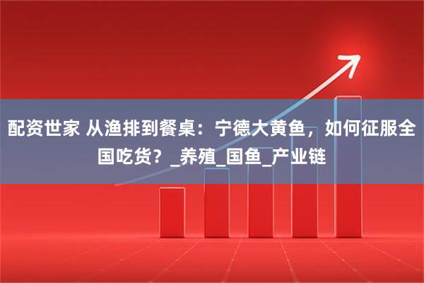 配资世家 从渔排到餐桌：宁德大黄鱼，如何征服全国吃货？_养殖_国鱼_产业链