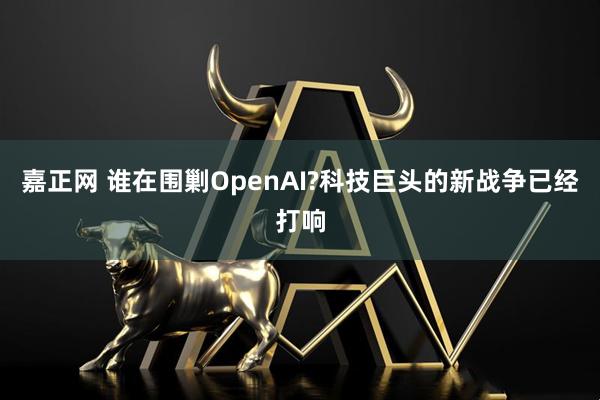 嘉正网 谁在围剿OpenAI?科技巨头的新战争已经打响